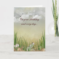 Strandgeburt mit Möwen