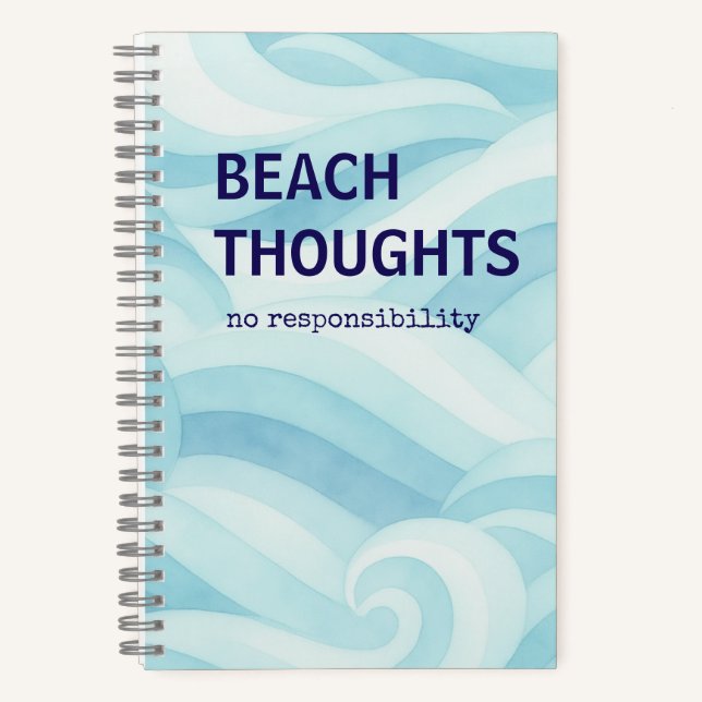 Strandgedanken Journal | Strandvibes Notizbuch (Vorderseite)