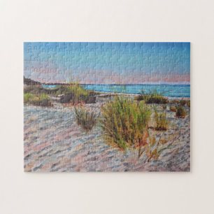 Strandgemälde Florida Sand Pink Puzzle