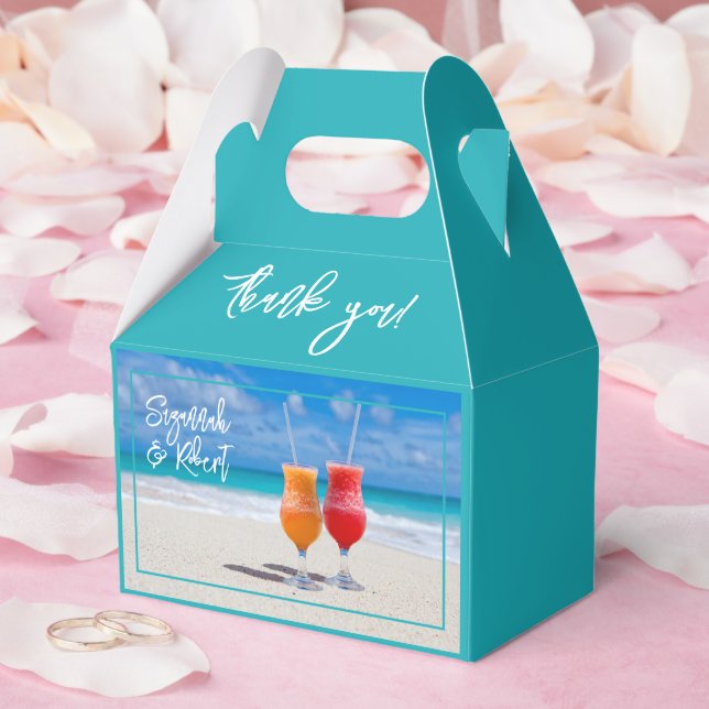 Strandgetränke Vielen Dank Gastgeschenk Hochzeit S Geschenkschachtel (Hochzeit)
