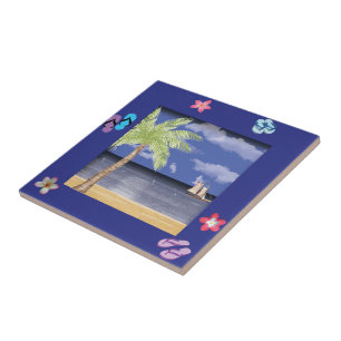 Strandgezeichnete Tile Fliese