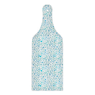 Strandglas-Strand-Kiesel Schneidebrett