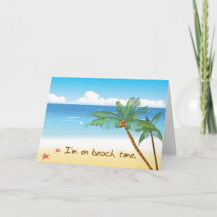 Strandgrußkarten Karte