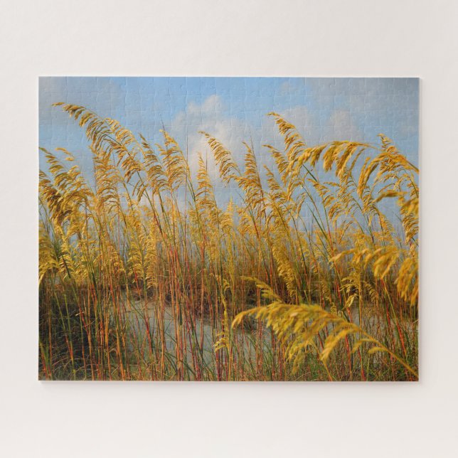 Strandhafer am Strand Puzzle (Horizontal)