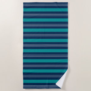 Strandhandtuch aus frischen, Aquamarinen und weiße