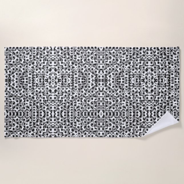 Strandhandtuch für Fußball. (Vorderseite)