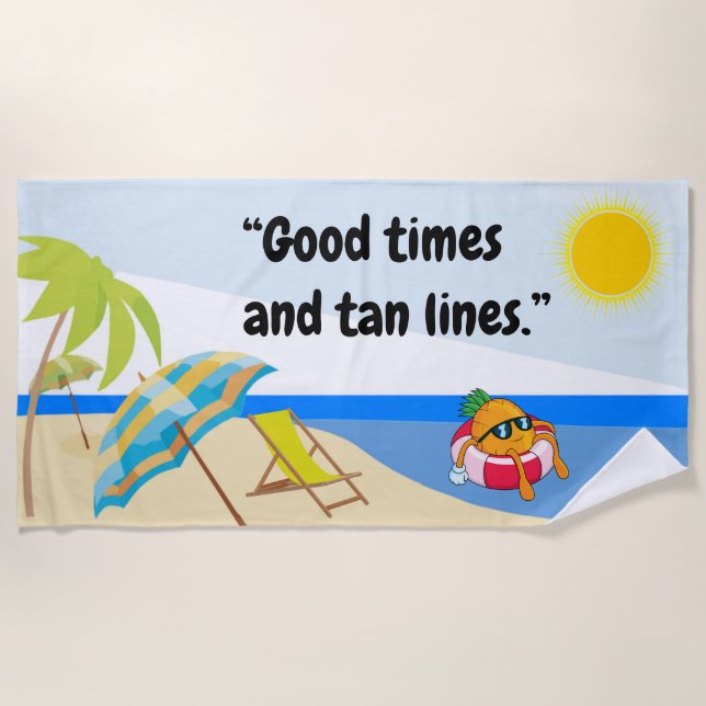 Strandhandtuch "Good Times" (Vorderseite)