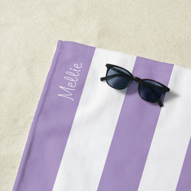 Strandhandtuch mit Monogramm-Namen (Beispiel)