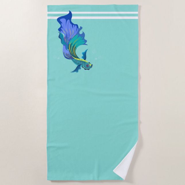 Strandhandtuch-tropischer Fisch Strandtuch (Vorderseite)