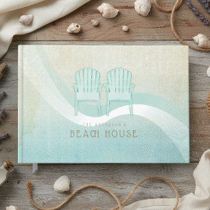 Strandhaus Adirondack-Sessel Aqua Blau ID623 Gästebuch