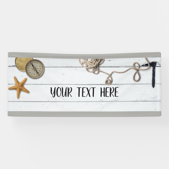 Strandhaus Fahne Banner (Horizontal)