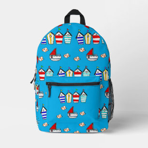 Strandhaus mit Meerwasser Bedruckter Rucksack