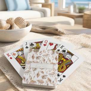 Strandhaus Muscheln Spielkarten