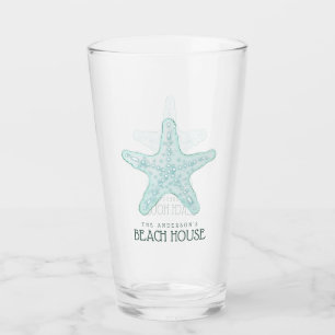 Strandhaus Starfish Aqua Blue ID623 Glas