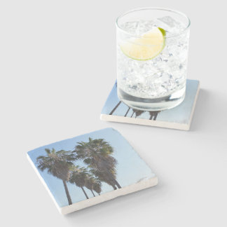 Strandhaus Stone Coaster, Foto Palmbaum Herz Steinuntersetzer