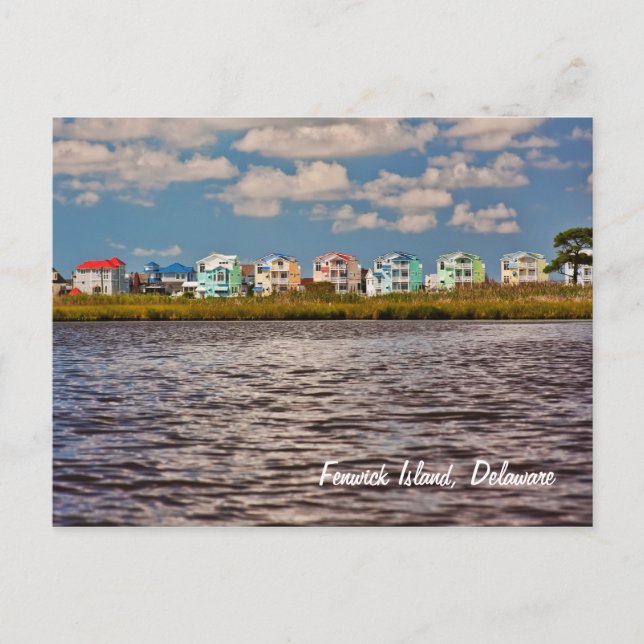 Strandhäuser Postkarte (Vorderseite)