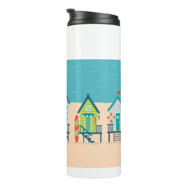 Strandhäuser Thermosbecher (Nach rechts gedreht)