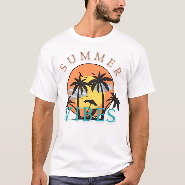 Strandhemd für Sommervibes T-Shirt (Vorderseite)