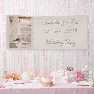 Strandhochzeit am Meer Neutrale Boho-Hochzeitsfe Banner