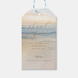 Strandhochzeit am Reiseziel Geschenkanhänger