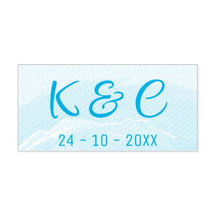 Strandhochzeit Aquarell Permastempel