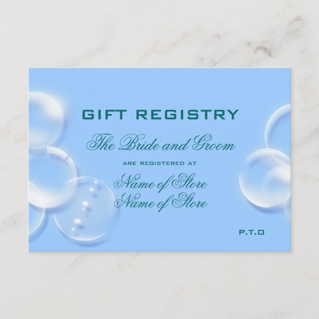 Strandhochzeit Begleitkarte (Vorderseite)