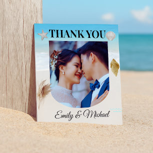 Strandhochzeit Danke Karte für Micro-Hochzeiten