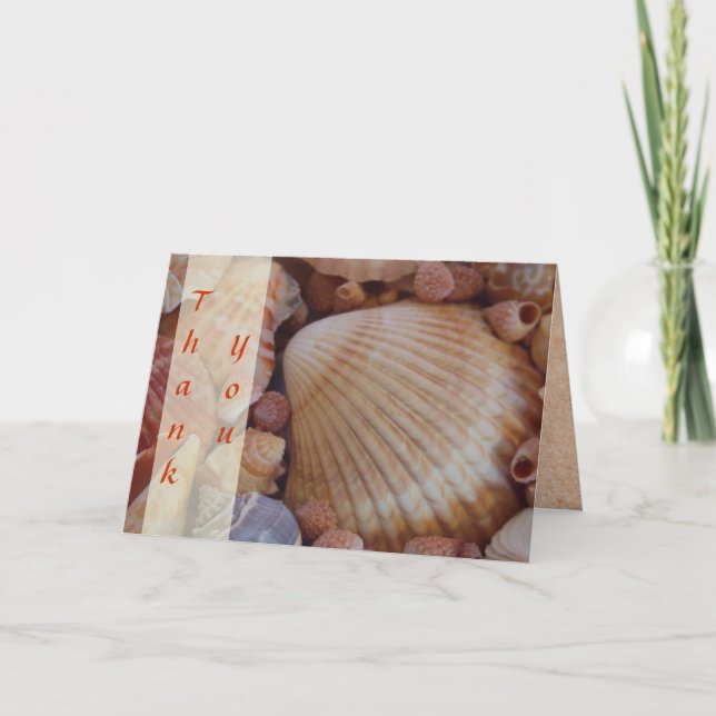 Strandhochzeit Dankeskarten Dankeskarte (Vorderseite)