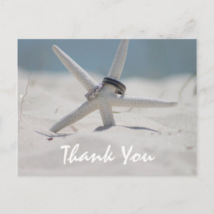 Strandhochzeit Dankeskarten mit Foto Postkarte