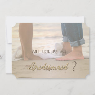 Strandhochzeit, Füße Brautjungfer Karte