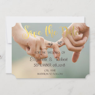 Strandhochzeit, Händchen halten   Termin vormerken Save The Date