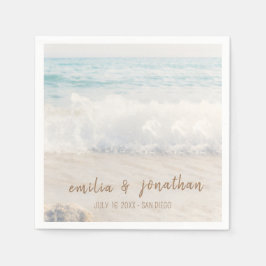 Strandhochzeit | Hochzeit am Meer Serviette