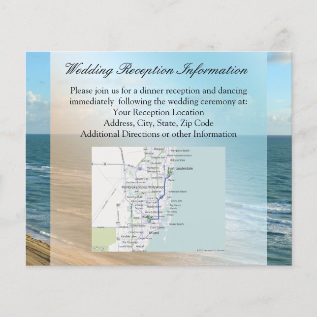 Strandhochzeit mit Blick auf das blaue Meer Flyer (Vorne)