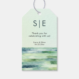 Strandhochzeit mit Gezeitenpool und Meergrünen Str Geschenkanhänger