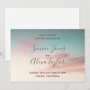 Strandhochzeit Save the Date