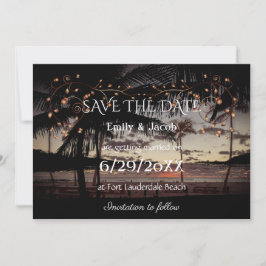 Strandhochzeit Save the Date Einladung