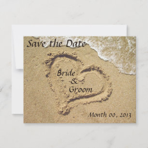 Strandhochzeit Save-the-Date-Einladungen Save The Date