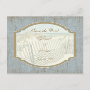 Strandhochzeit Save the Date Postkarte