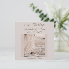 Strandhochzeit, Soft Neutral, Save the Date
