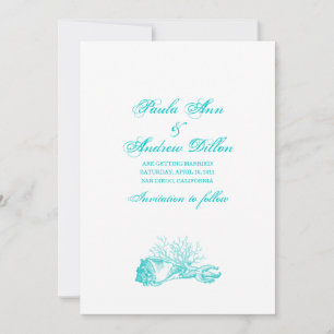 Strandhochzeit Termin vormerken Save The Date