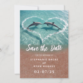 Strandhochzeit tropisch Save the Date Einladung