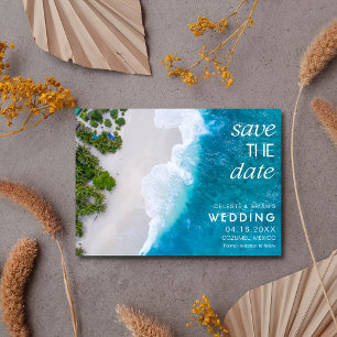 Strandhochzeitsfoto save the date