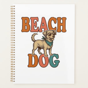 Strandhund Vintage Gravur Grafikdesign_1 Planer