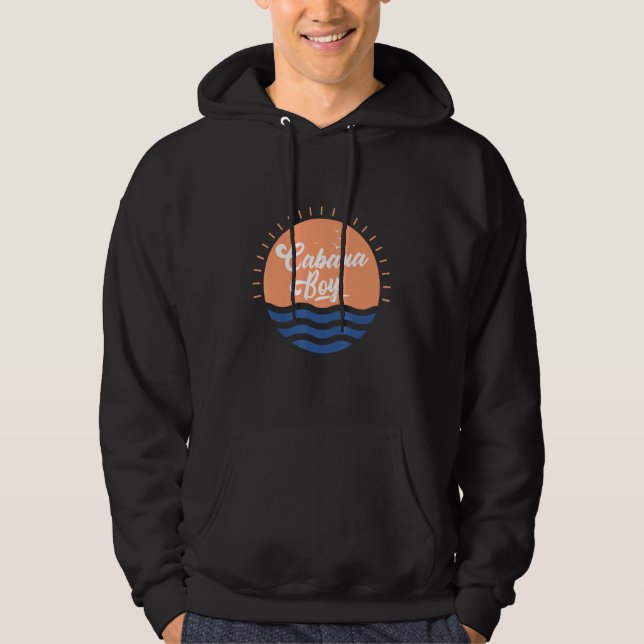 Strandhütte Junge Poolparty Barkeeper Hoodie (Vorderseite)