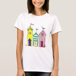 Strandhütten 1 Illustration T-Shirt