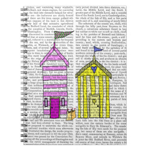 Strandhütten 3 Illustration Notizblock