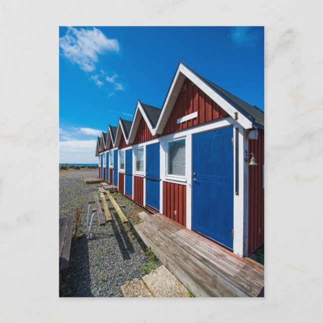 Strandhütten 3 postkarte (Vorderseite)