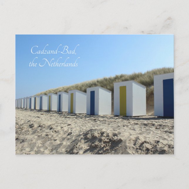 Strandhütten, Cadzand-Bad, Niederlande Postkarte (Vorderseite)