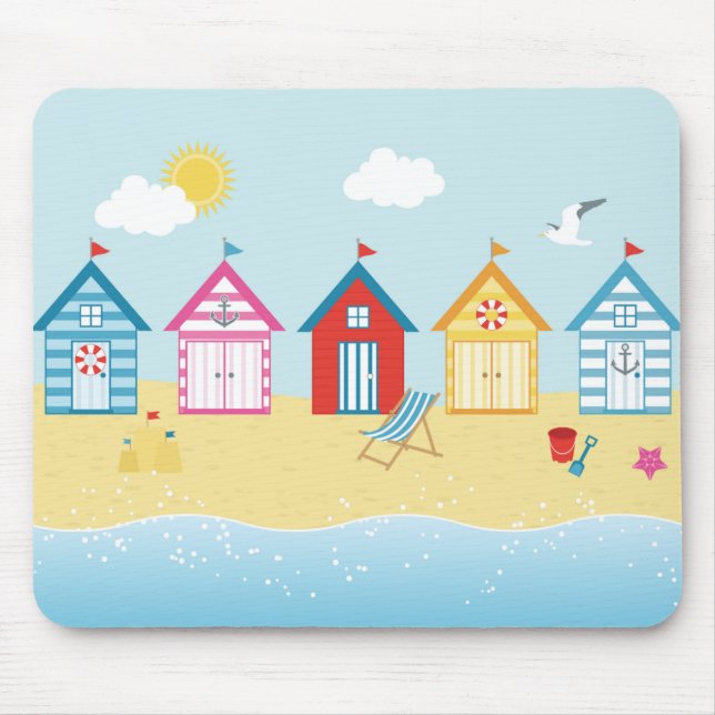 Strandhütten Mousepad (Vorne)
