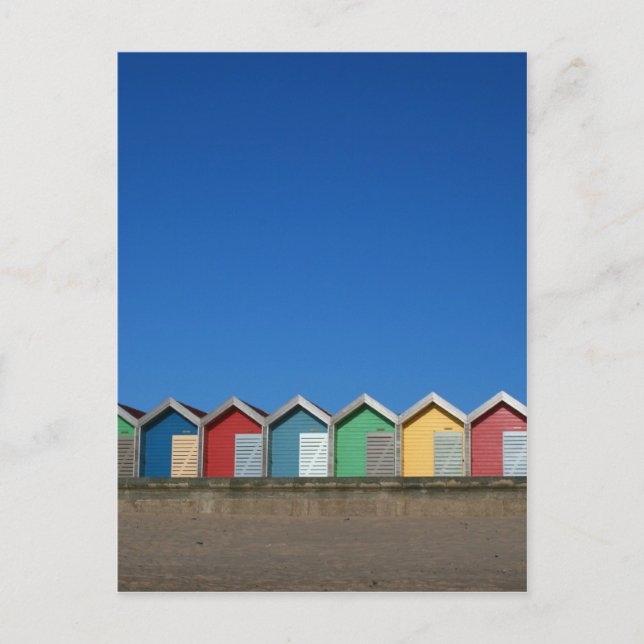 Strandhütten Postkarte (Vorderseite)